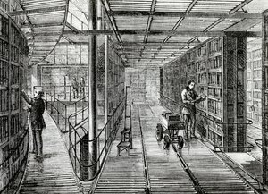 Le Librerie al British Museum, illustrazione da 